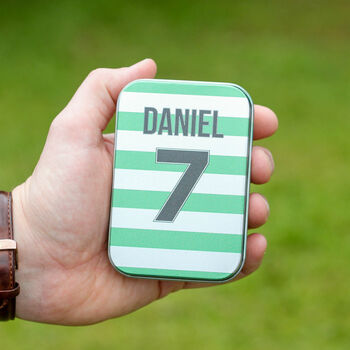Personalised Football Shirt Tin And Bottle Opener Tool, 3 of 7