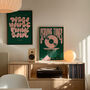 Serving Tunes Print | Music Poster | Home Decor | Vinyl | Illustration | Record | Bar | Trendy | Retro | Disco And House | Mid Century, thumbnail 9 of 11