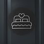 Bedroom Love Door Sign In With Raised Bed Design, thumbnail 3 of 3