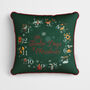 Green 12 Days Of Christmas Cushion, thumbnail 2 of 7