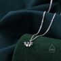 Sterling Silver Tiny Crown Pendant Necklace, thumbnail 1 of 11