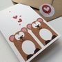 Mr And Mrs Bear Wedding Anniversary And Valentines Card, thumbnail 7 of 8