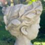 Ladies Head Planter 21cm Stone Effect Bust Flowerpot, thumbnail 9 of 9