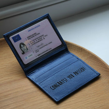 Personalised Leather Travel Card / ID Holder, 7 of 12