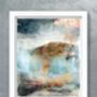 Coniston Old Man Abstract Poster Print, thumbnail 2 of 2