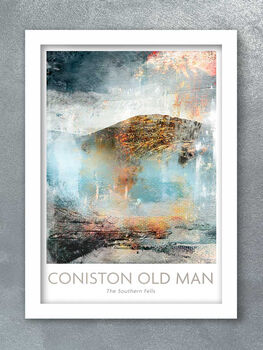 Coniston Old Man Abstract Poster Print, 2 of 2