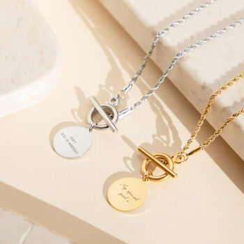 T Bar Necklace, 2 of 7