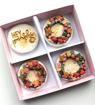 Autumn Wreath Biscuit Box And Greetings Card Gift, 2 of 7