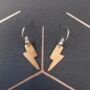 Handmade Copper And Silver Plated Dangle Earrings, thumbnail 1 of 7