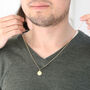 Personalised Gold Sterling St Christopher Necklace, thumbnail 2 of 6