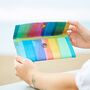 Recycled Plastic Rainbow Clutch Purse, thumbnail 3 of 6