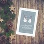 'To My Daughter And Her Partner' Christmas Card Snowmen, thumbnail 1 of 10