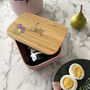 Personalised Bamboo Birth Flower Lunch Box, thumbnail 4 of 9