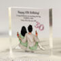 Personalised 30th Birthday Gift | Best Friend Acrylic Keepsake Block, thumbnail 1 of 5