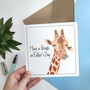 Giraffe Father's Day Card, thumbnail 4 of 4