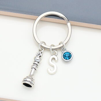 Personalised Chess Keyring, Choose Your Piece, Chess Gift, 2 of 10