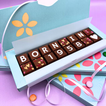 Personalised Year Of Birth Birthday Chocolates, 5 of 11