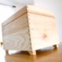 Wooden Storage Box With Lid 35cm X25cm X25cm, thumbnail 4 of 5