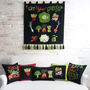 Eat Your Greens Hand Embroidered Veggies Wall Hanging, thumbnail 2 of 2