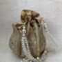 Gold Handcrafted Potli Bag, thumbnail 3 of 7