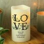 Personalised Love Candle, thumbnail 1 of 3