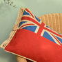 Vintage Red Ensign Flag Cushion, thumbnail 2 of 4