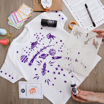 Kids Space T Shirt Painting Starter Kit, 2 of 9