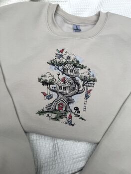 Cottagecore Garden Gnome Embroidered Sweatshirt, 5 of 6