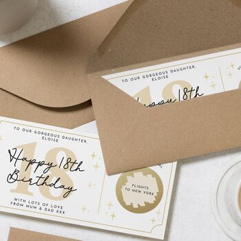 18th Scratch Reveal Custom Gift Voucher Daughter, 2 of 4