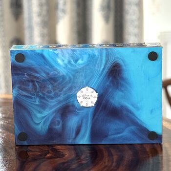 Luxury Wood Lacquer Coated Serving Tray, Indian Printed Serveware, 12 of 12