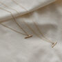 Recycled 9ct Gold Minimal Bar Necklace, thumbnail 1 of 4