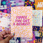 Colourful 'Yippee You Got A Degree' Graduation Card, thumbnail 1 of 6