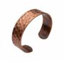 Handmade Hammered Copper Cuff Bracelet, thumbnail 3 of 5