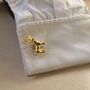 Reindeer Gold Cufflinks Gift For Men 316 L Stainless Steel Christmas, thumbnail 4 of 4