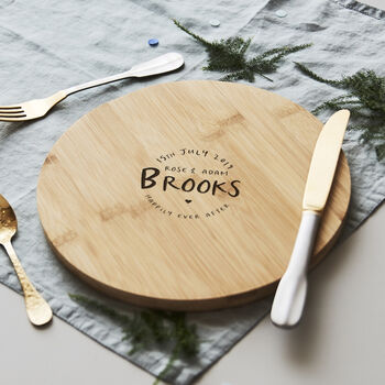Wedding Personalised Chopping/Cheese Board, 4 of 6