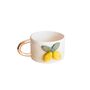Handmade Lemon Ceramic Mug With Gold Handle, thumbnail 2 of 3