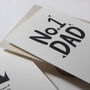 No.One Dad Fathers Day Card, thumbnail 8 of 8