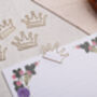 Gold Paper Clips Crown Shaped Metal Paperclip For Wedding Or Office Stationery, thumbnail 1 of 2