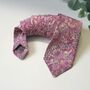 Liberty Tie In Light Pink Strawberry Thief Birds Motif, thumbnail 2 of 9