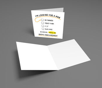 Funny Anniversary Card – Man In Finance Meme Design, 3 of 5