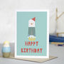 'Happy Birthday' Seagull Card, thumbnail 1 of 5