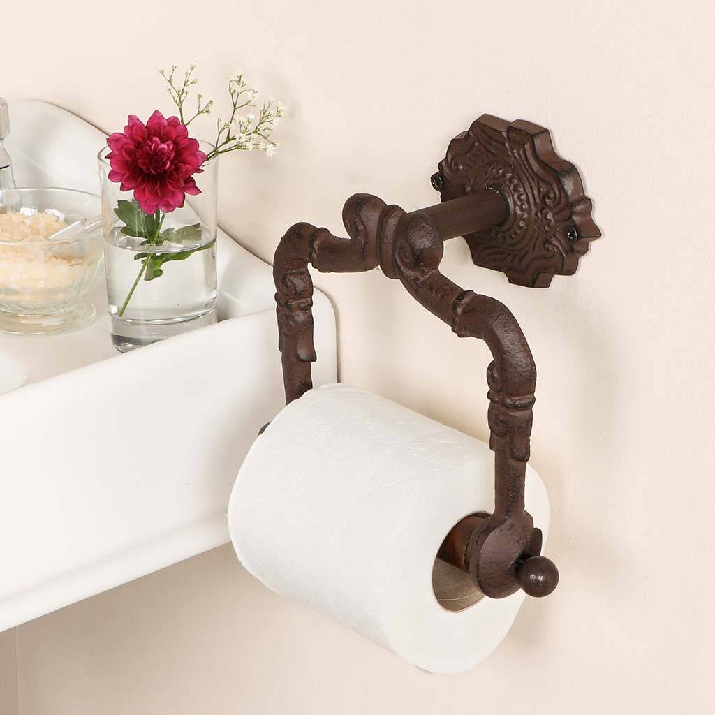Cast Iron Vintage Wall Mounted Toilet Roll Holder By Dibor