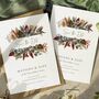 Autumn Dried Flowers Save The Date Cards And Envelopes, thumbnail 1 of 5