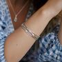 Handmade Sterling Silver Hinged Bangle, thumbnail 2 of 5