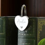 Personalised Engraved Heart Bookmark Keepsakes, thumbnail 2 of 5