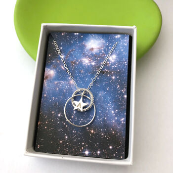 Starlit Necklace With Initial, 5 of 9