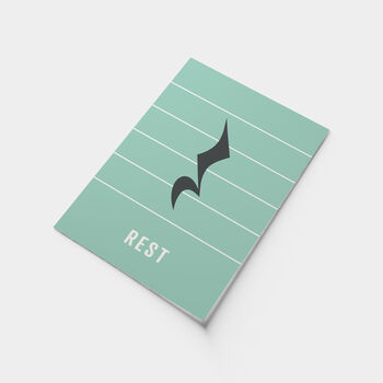 Crotchet Note Rest Print | Music Theory Poster, 8 of 10