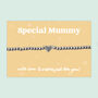 Special Mummy Heart Beaded Stretch Bracelet, thumbnail 1 of 5