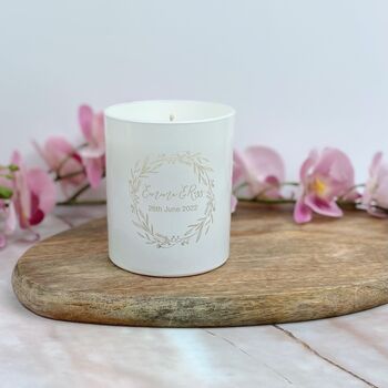 Engraved Wedding Candle, 3 of 3