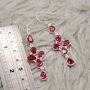 Red Ruby Earrings, July Birthstone Earrings, thumbnail 5 of 10